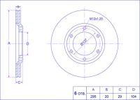 Диск тормозной TG-40206-C7000RN1029V*Ti•GUAR