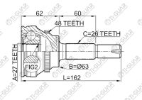 ШРУС TG-9599Z48 / TO-099A48 * TiGuar